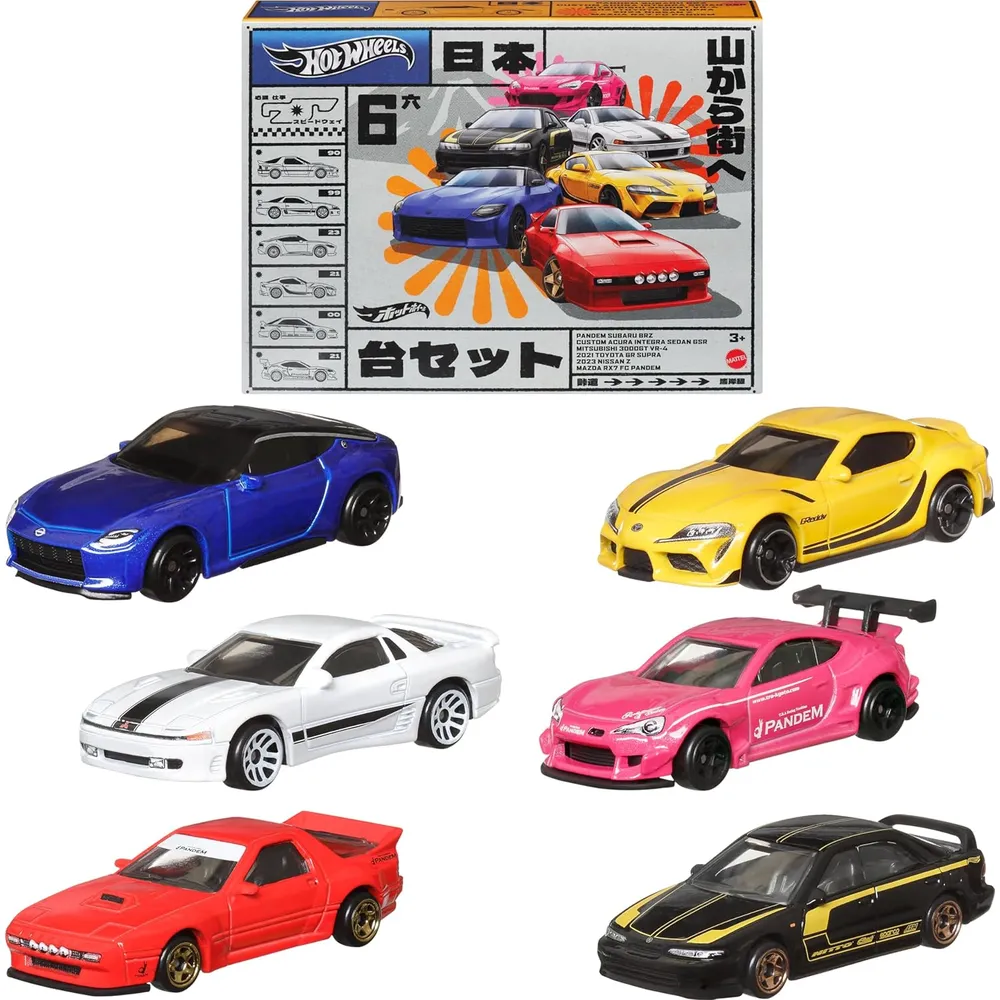 HOT WHEELS AUTOS CAR CULTURE JAPONESES 6 PZS (ESTILOS DIVERSOS)