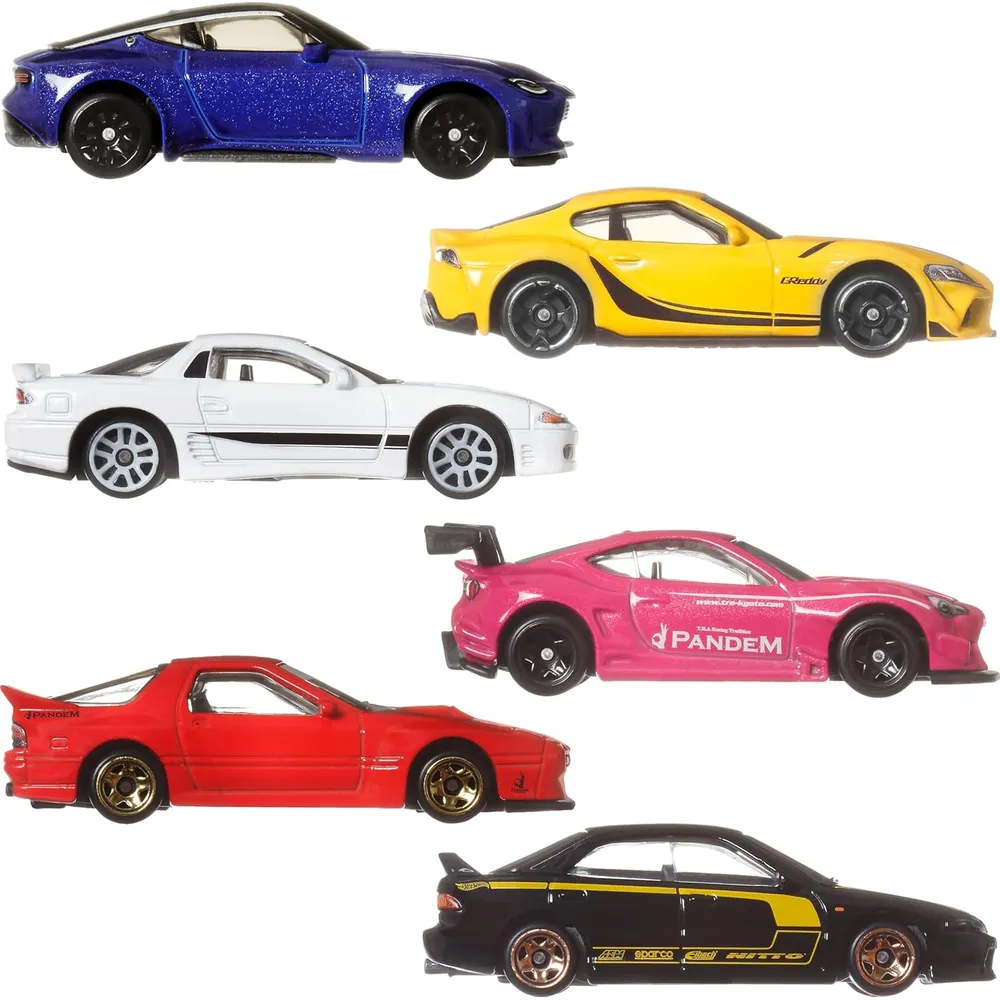 HOT WHEELS AUTOS CAR CULTURE JAPONESES 6 PZS (ESTILOS DIVERSOS)