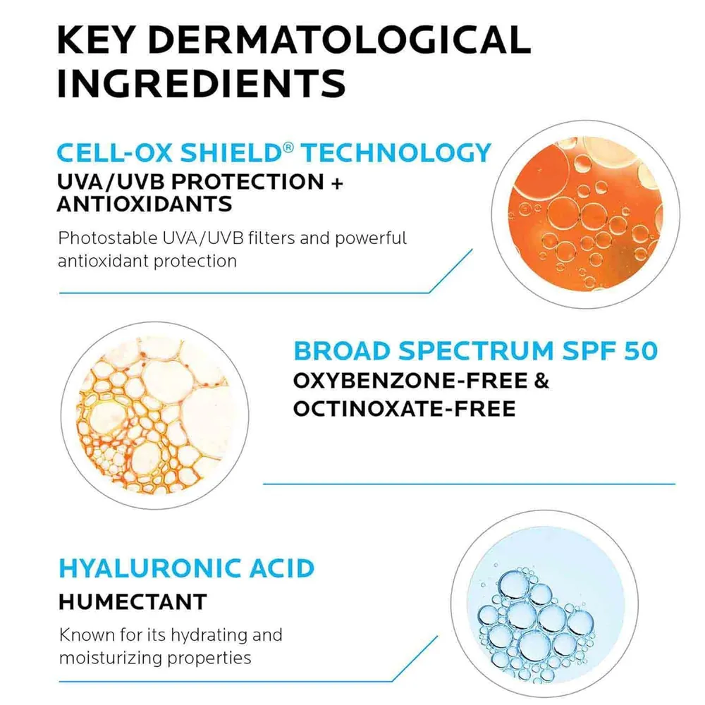 PROTECTOR SOLAR FACIAL SPF 50 UV ANTHELIOS LA ROCHE-POSAY 1.7 OZ / 50 ML