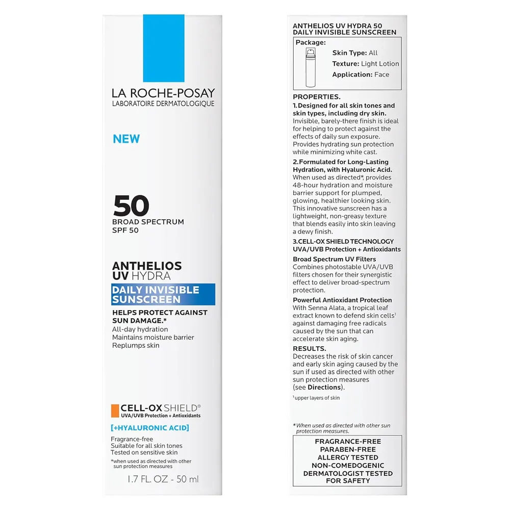 PROTECTOR SOLAR FACIAL SPF 50 UV ANTHELIOS LA ROCHE-POSAY 1.7 OZ / 50 ML