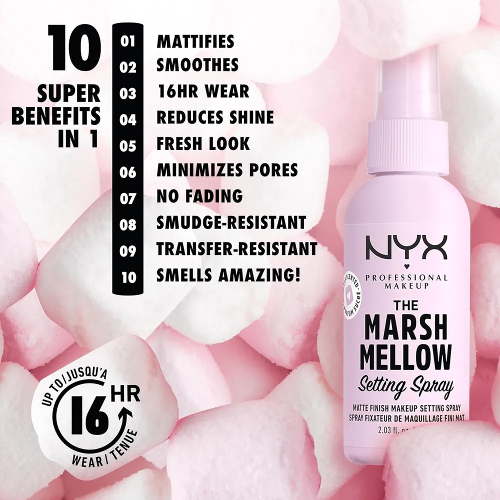 NYX Marshmellow Spray Fijador de Maquillaje | Marshmellow