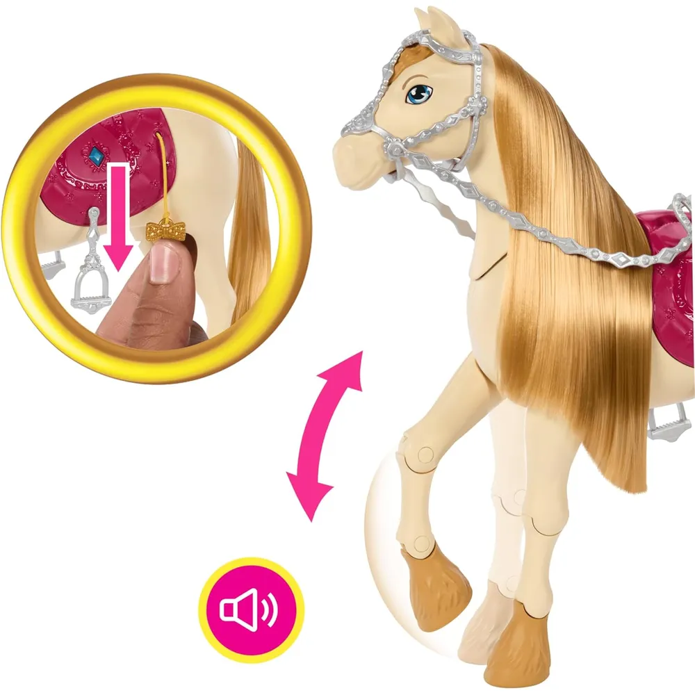 BARBIE CABALLO INTERACTIVO CON SONIDO Y MOVIMIENTO