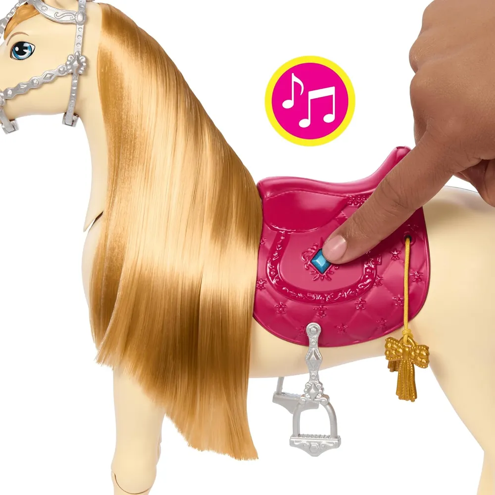 BARBIE CABALLO INTERACTIVO CON SONIDO Y MOVIMIENTO