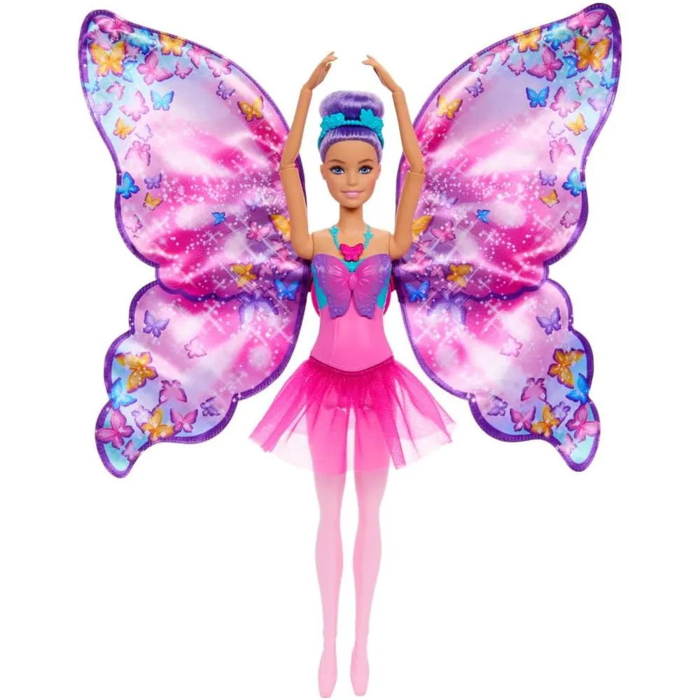 BARBIE MUÑECA BAILARINA MARIPOSA 2 EN 1 CON ALAS