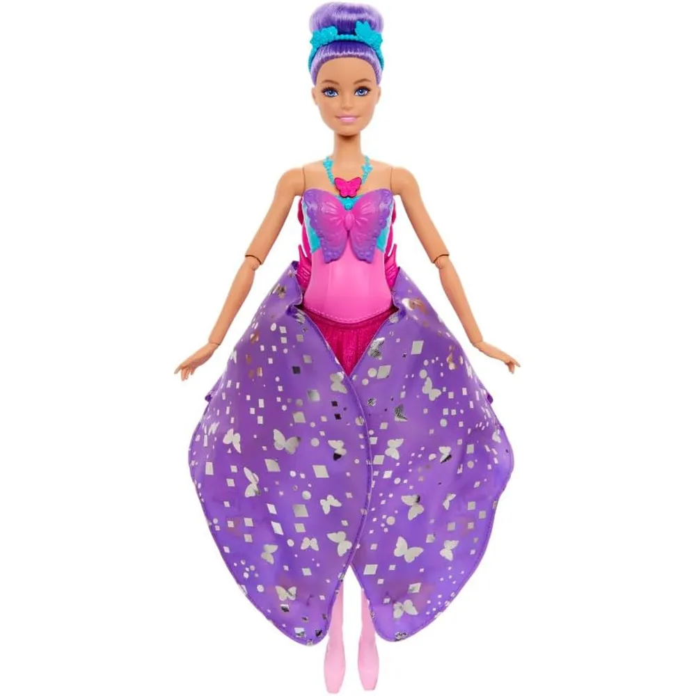 BARBIE MUÑECA BAILARINA MARIPOSA 2 EN 1 CON ALAS