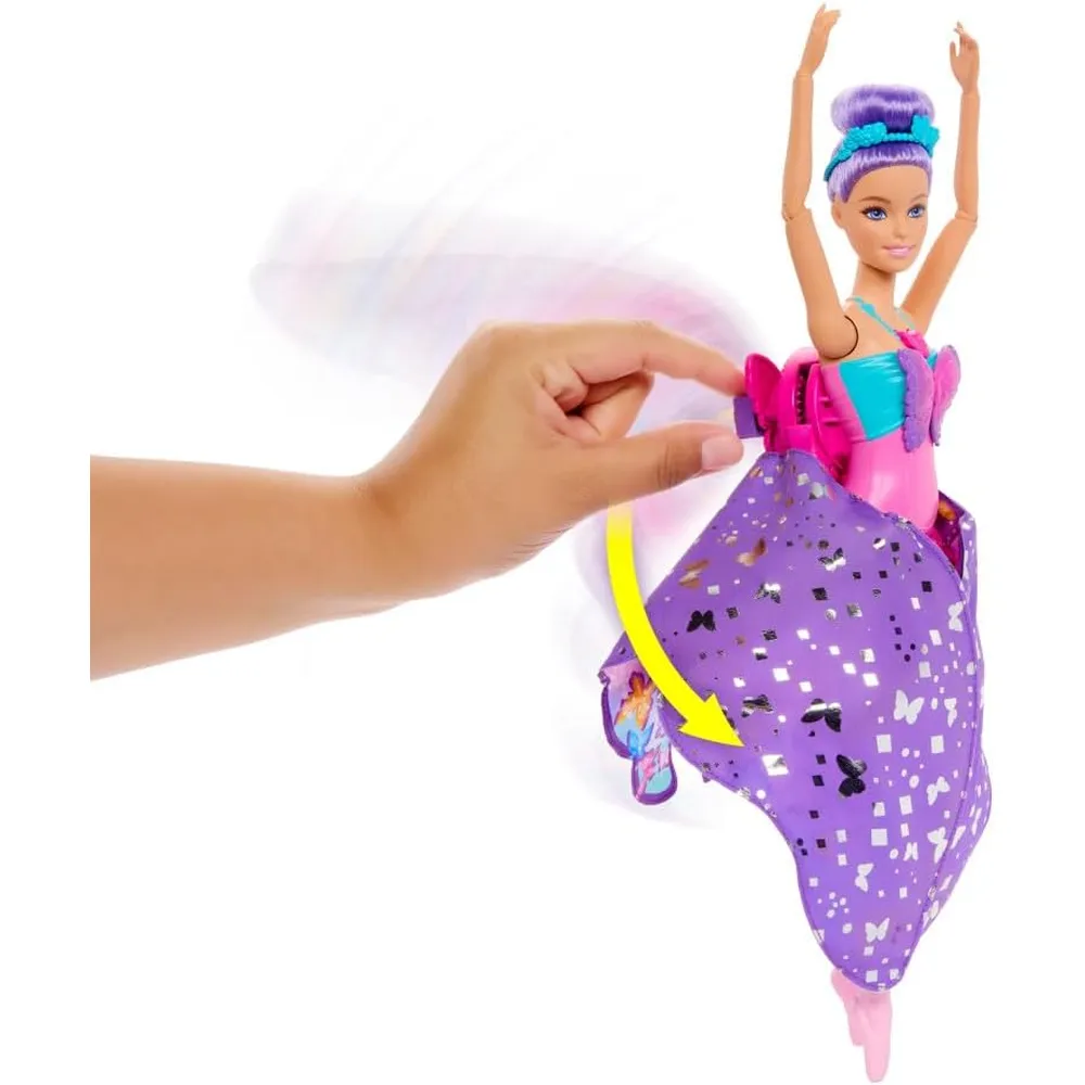 BARBIE MUÑECA BAILARINA MARIPOSA 2 EN 1 CON ALAS