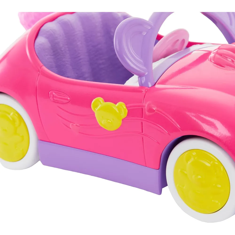BARBIE CHELSEA AUTO DESCAPOTABLE OSO CON ACCESORIO