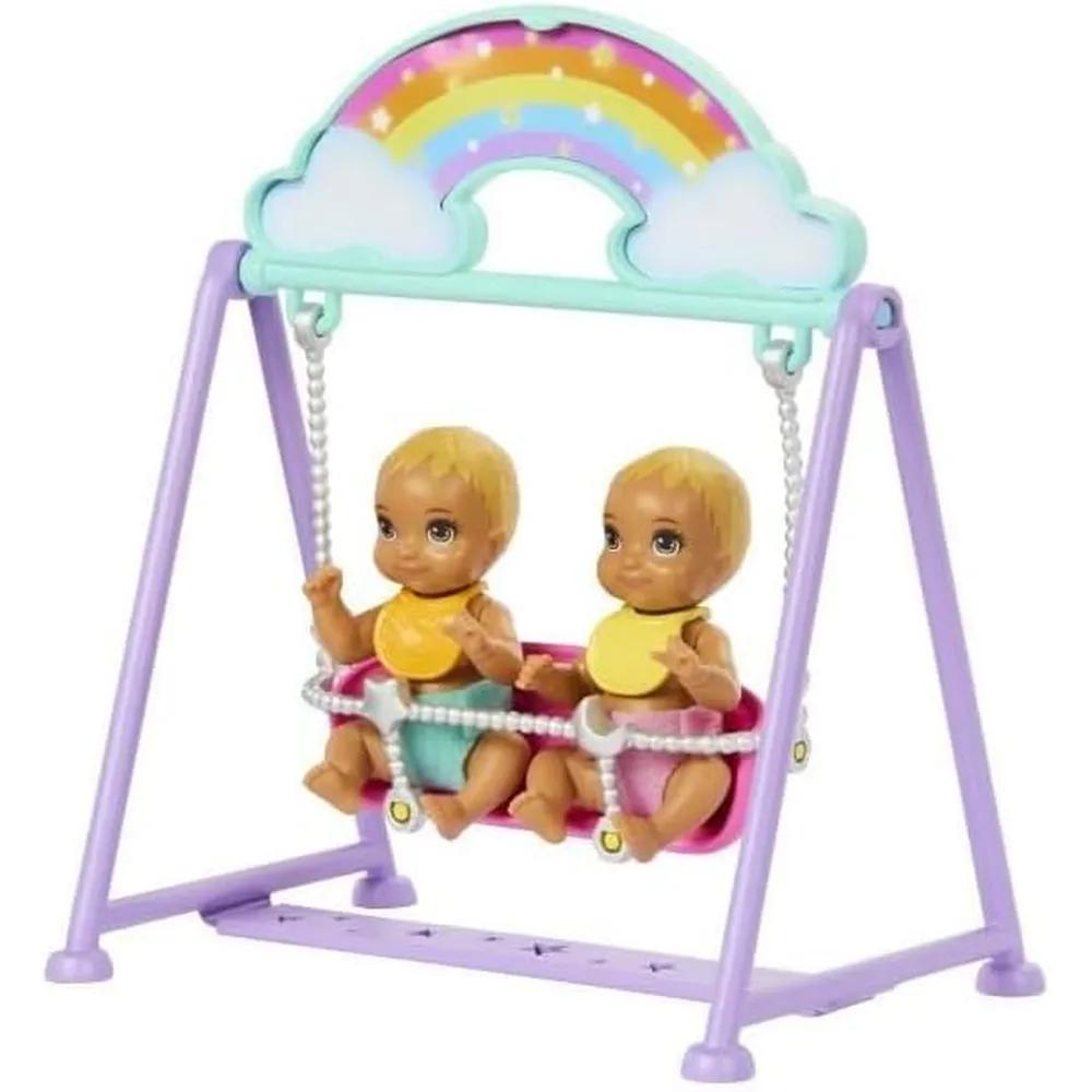BARBIE SKIPPER GUARDERÍA CON GEMELOS Y ACCESORIOS