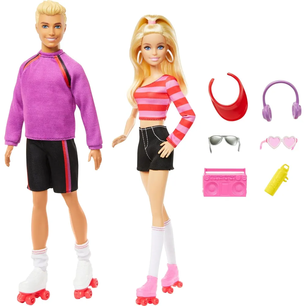 MUÑECAS BARBIE FASHIONISTAS SET 2 CON ACCESORIOS 11" / 28 CM