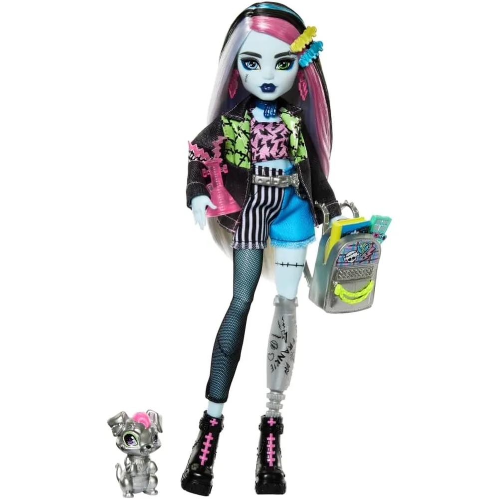 MUÑECA MONSTER HIGH FRANKIE STEIN 11" / 28 CM CON ACCESORIOS