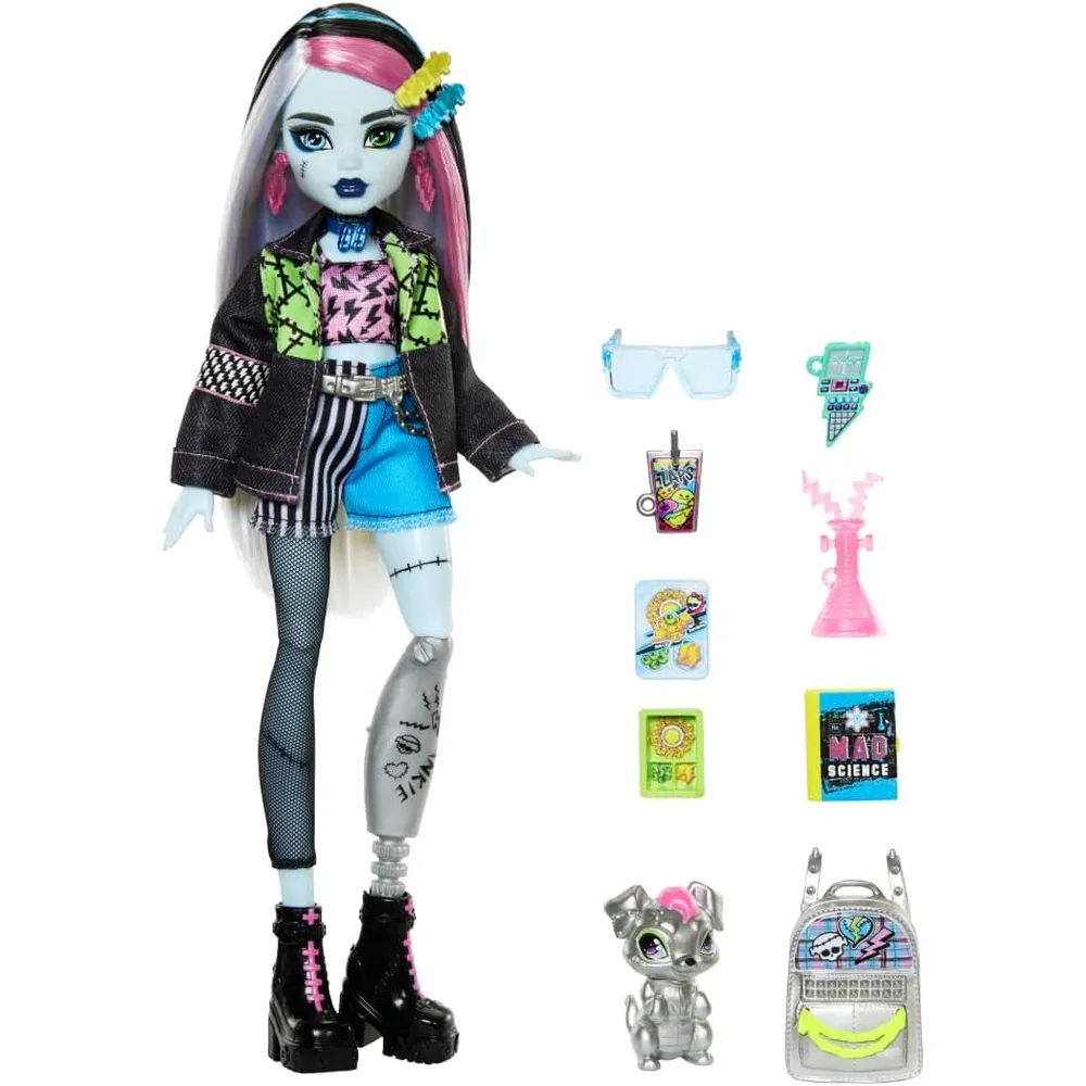 b0cmgxkjwh_3_webp.webp MUÑECA MONSTER HIGH FRANKIE STEIN 11" / 28 CM CON ACCESORIOS