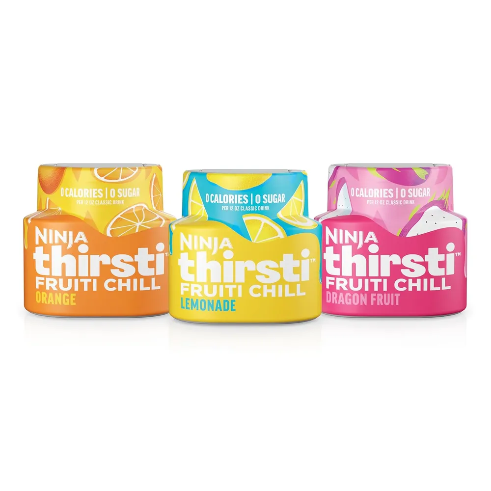 NINJA THIRSTI GOTAS FRUITI CHILL VARIADO 17 BEBIDAS 355 ML |PACK X3