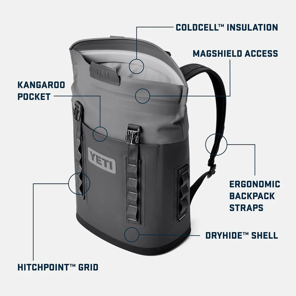 YETI Hopper M40 Cooler Portátil Protección Magnética | Negro