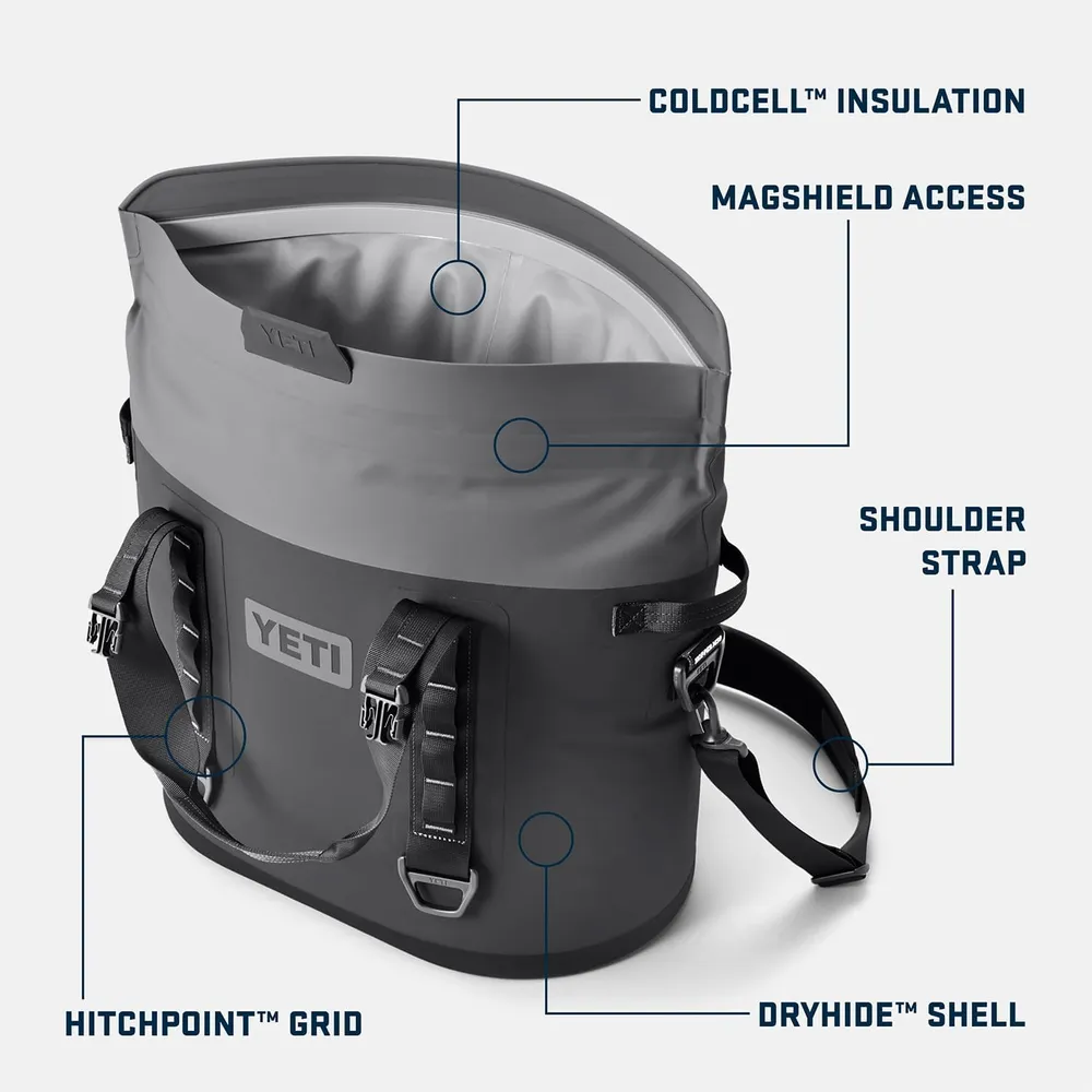 YETI Hopper M30 Cooler Portátil Protección Magnética | Negro
