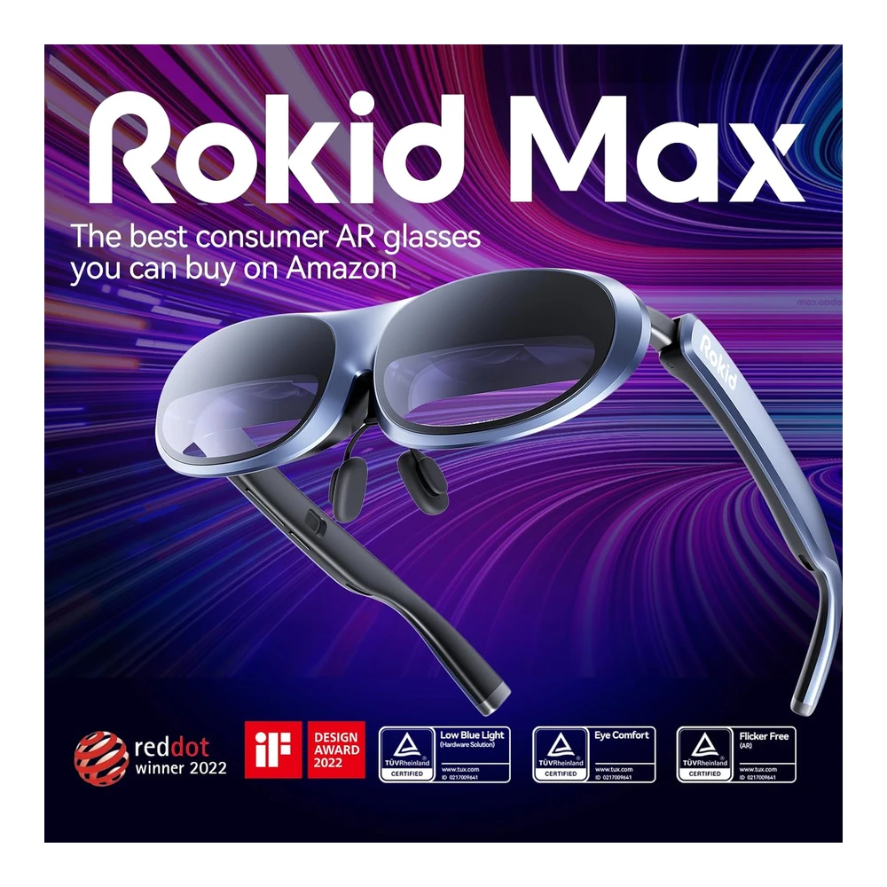 GAFAS AR ROKID MAX 360° MICROOLED 600 NITS HDCP Y CLOUD GAMING