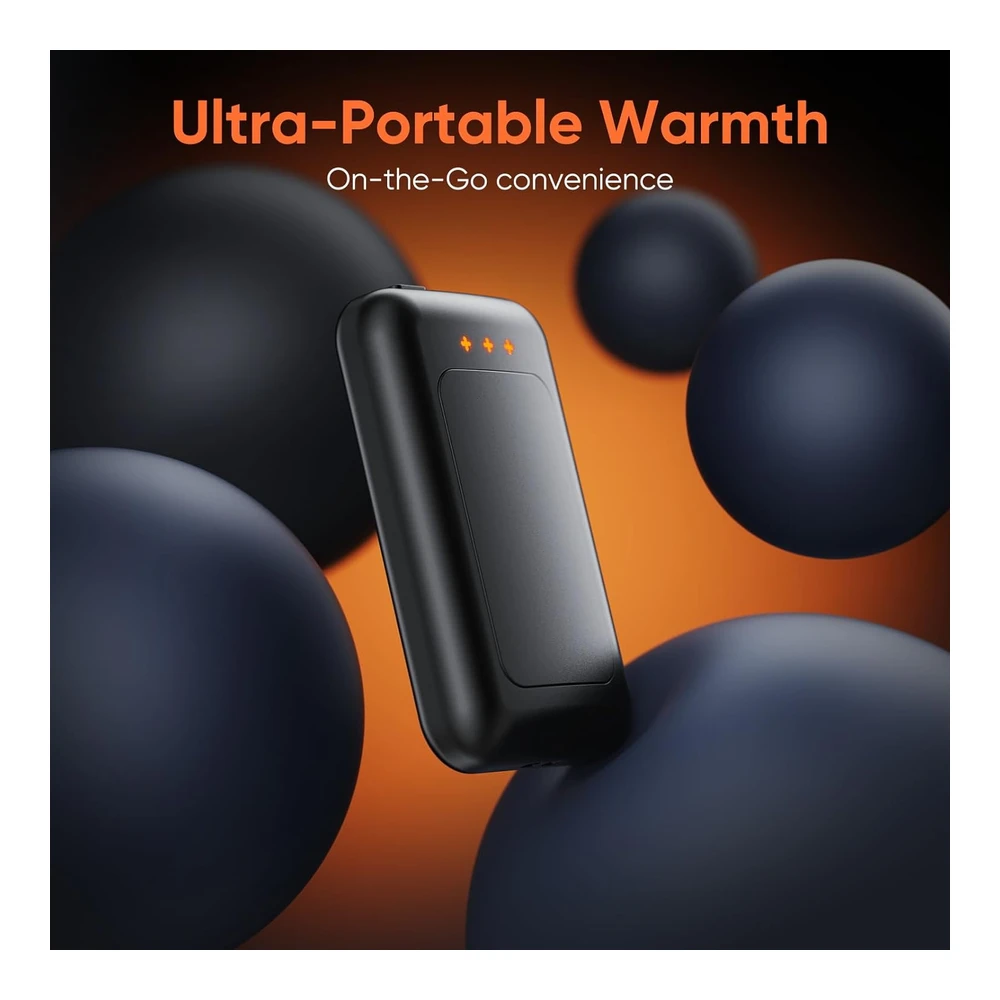 CALENTADORES DE MANOS RECARGABLES - PAQUETE DE 2 CALENTADORES DE MANOS ELÉCTRICOS DE 6400 MAH - 16 HORAS DE DURACIÓN - IDEAL PARA EXTERIORES - CAMPAMENTO - REGALOS PARA HOMBRES Y MUJERES