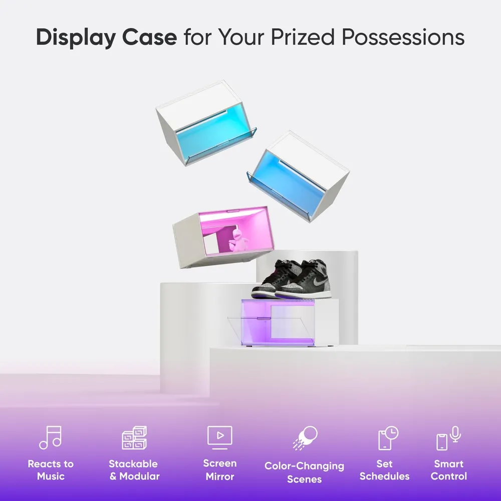 Nanoleaf Cajas LED Inteligentes Organizadoras de Zapatos Pack 4