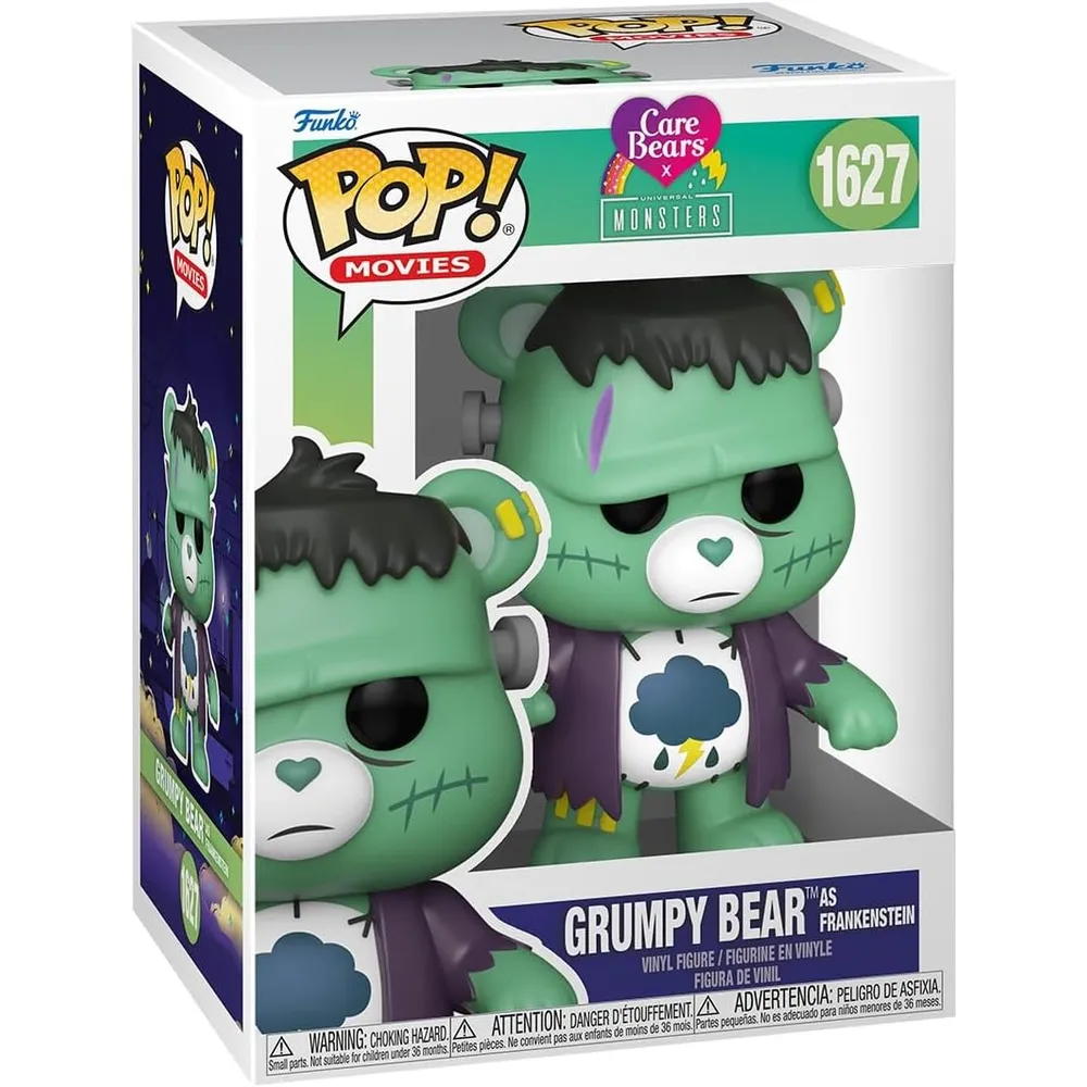 Funko Pop | Grumpy Bear como Frankenstein de Universal Monsters x Care Bears