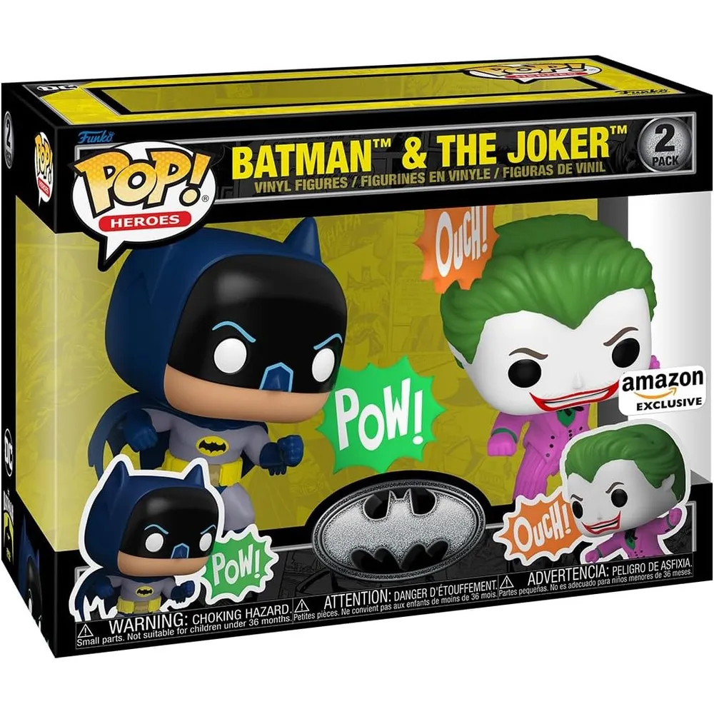 Funko Pop | Pack de 2 Joker y Batman de DC Comics