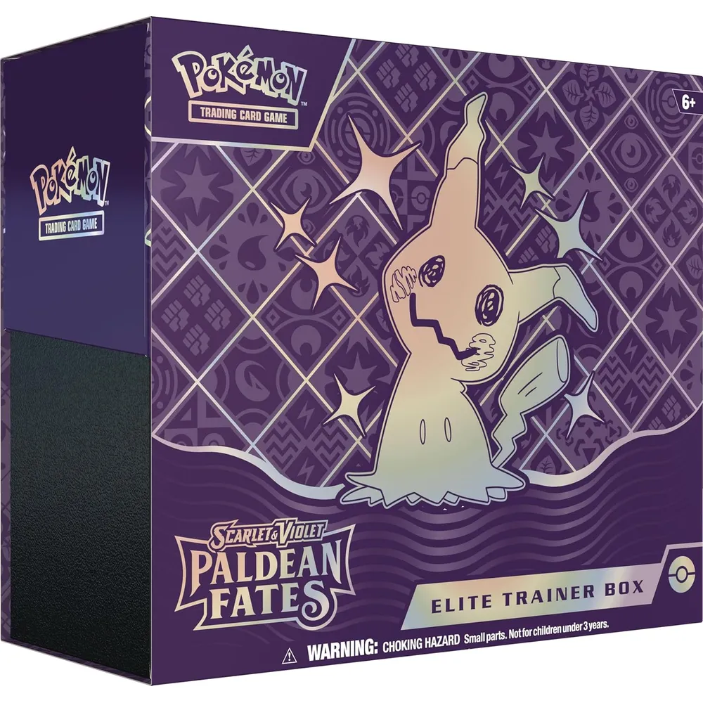 JUEGO DE CARTAS POKÉMON TCG SCARLET & VIOLET PALDEAN FATES ELITE TRAINER BOX (INGLÉS)