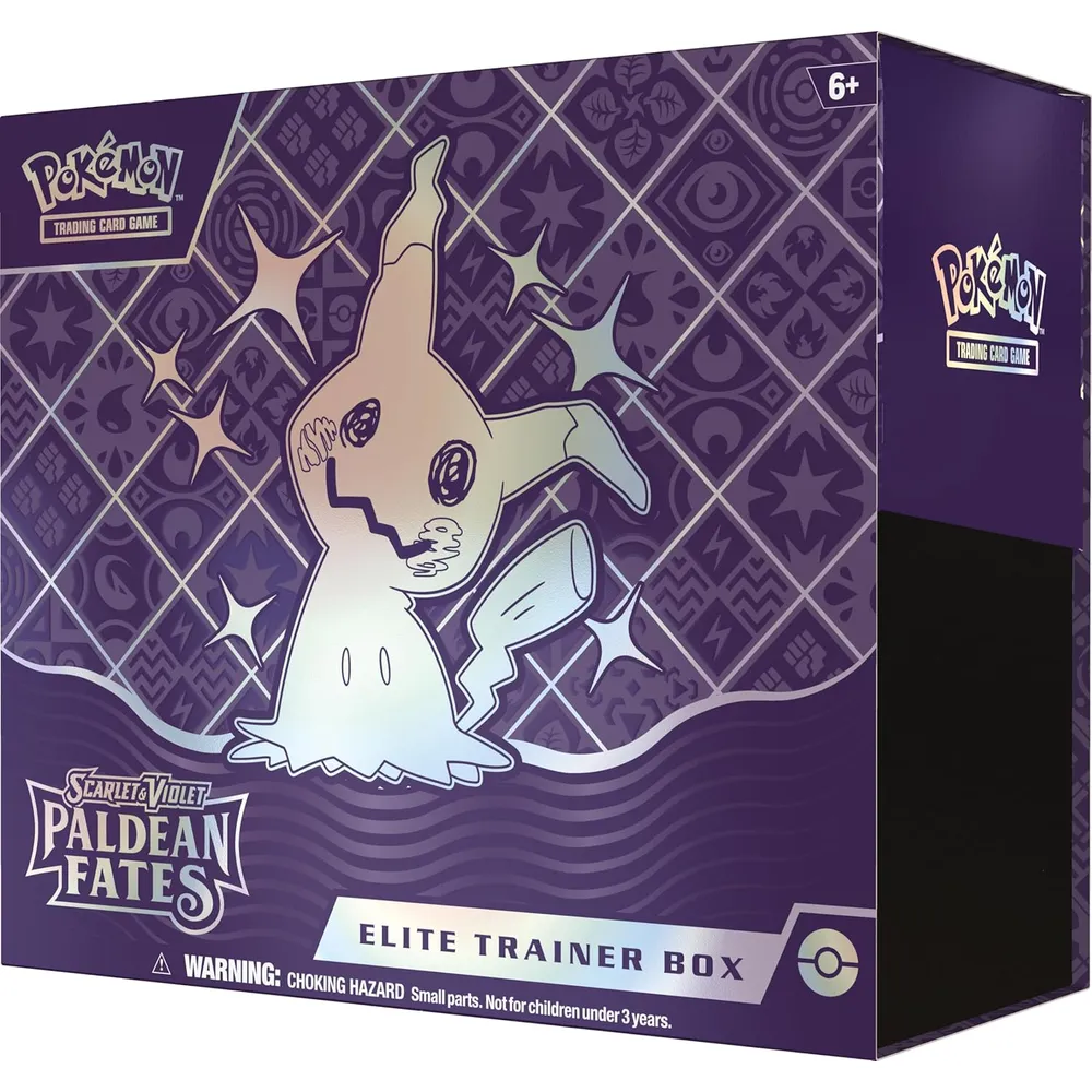 JUEGO DE CARTAS POKÉMON TCG SCARLET & VIOLET PALDEAN FATES ELITE TRAINER BOX (INGLÉS)