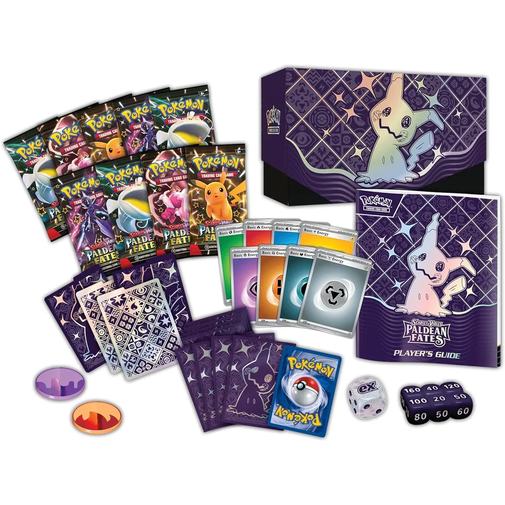 JUEGO DE CARTAS POKÉMON TCG SCARLET & VIOLET PALDEAN FATES ELITE TRAINER BOX (INGLÉS)