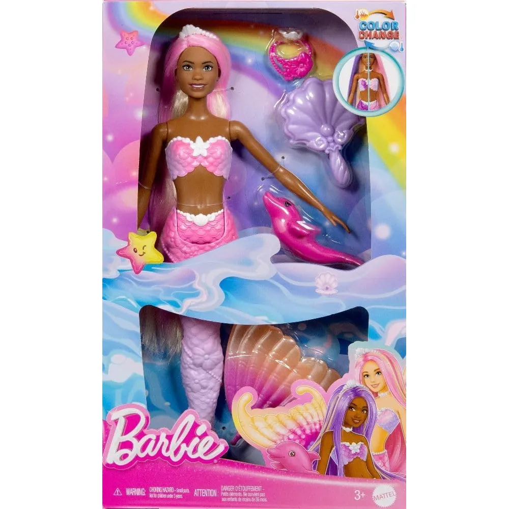 BARBIE Brooklyn muñeca sirena 11"/28 cm con accesorios