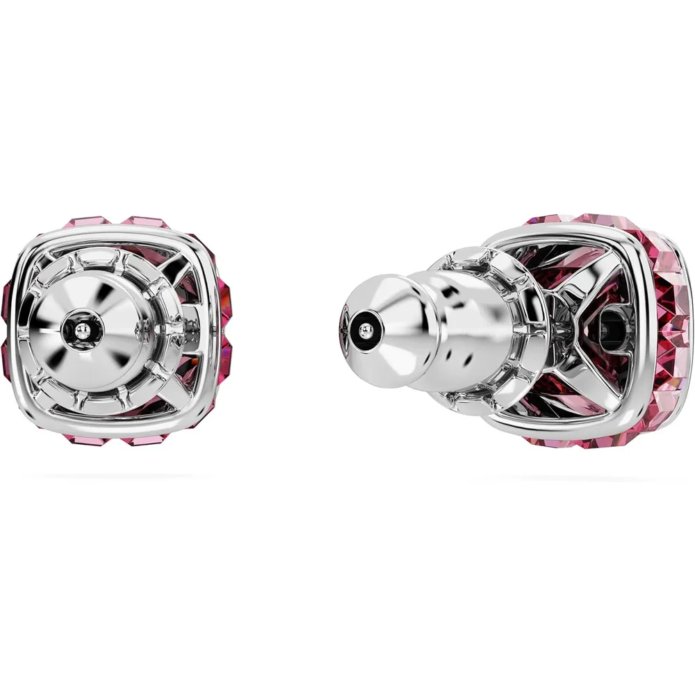 SWAROVSKI ARETES STUD CUADRADO BIRTHSTONE OCTUBRE ACABADO RODIO PARA MUJER | ROSA