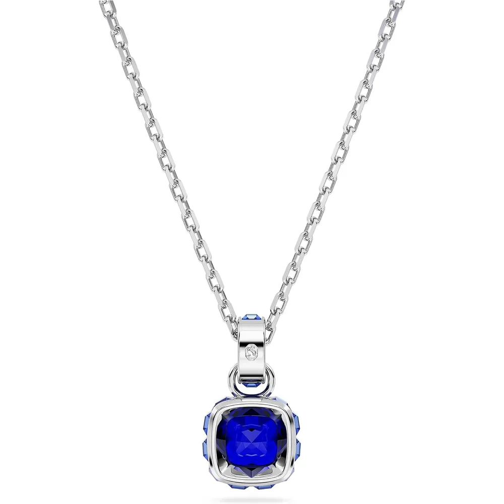 b0cntnbr23_3_webp.webp SWAROVSKI COLLAR PENDIENTE CUADRADO BIRTHSTONE SEPTIEMBRE ACABADO RODIO PARA MUJER | AZUL