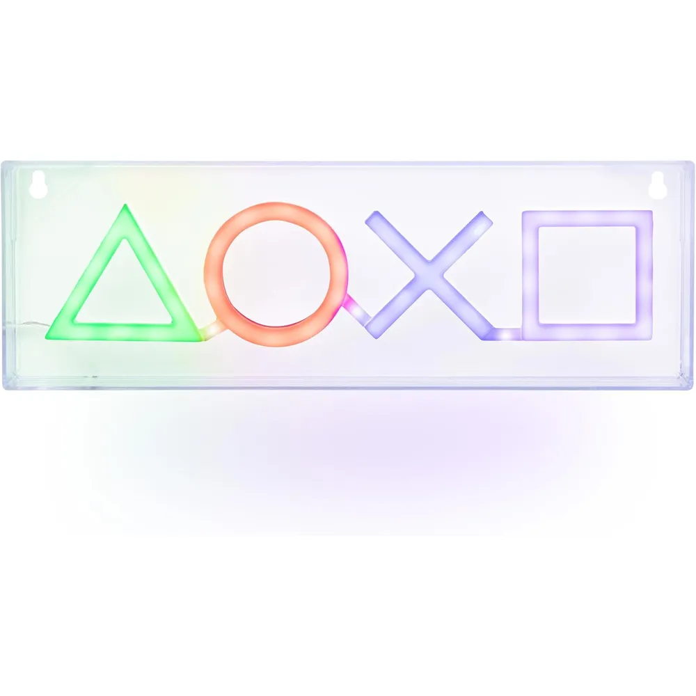 Paladone PlayStation, luz LED neón pared o escritorio