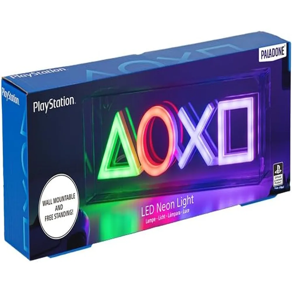 Paladone PlayStation, luz LED neón pared o escritorio