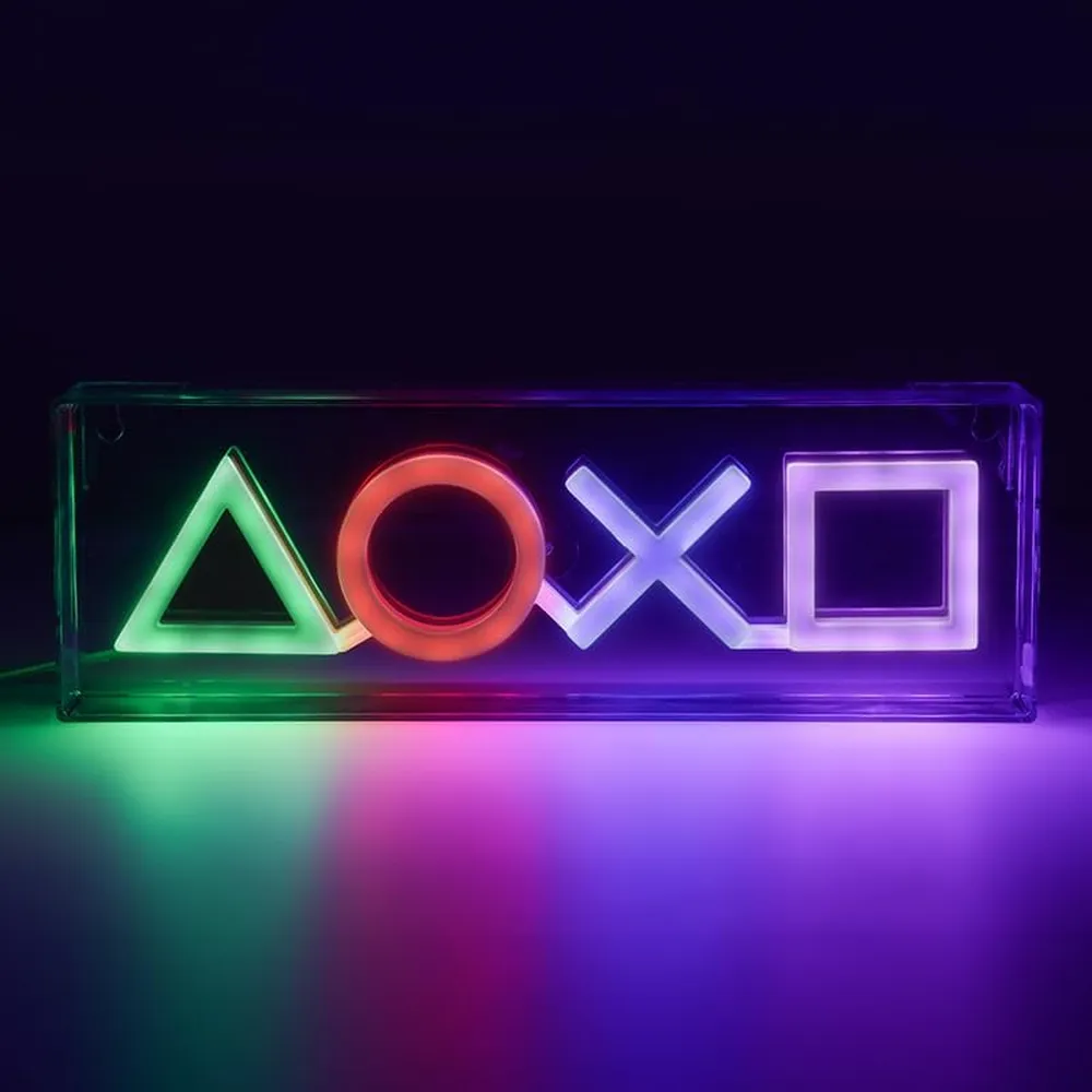 Paladone PlayStation, luz LED neón pared o escritorio