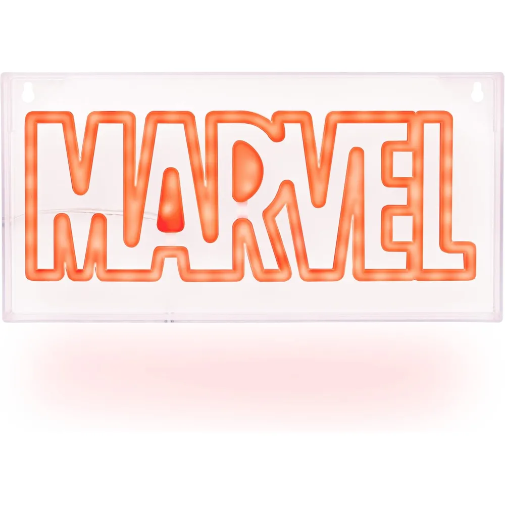 Paladone Marvel, letrero LED de neón logotipo montaje pared