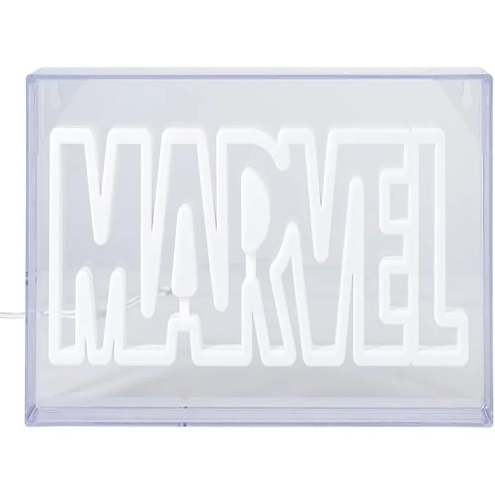 Paladone Marvel, letrero LED de neón logotipo montaje pared