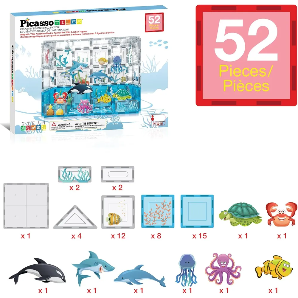 BLOQUES MAGNÉTICOS ACUARIO PTQ15 PICASSOTILES