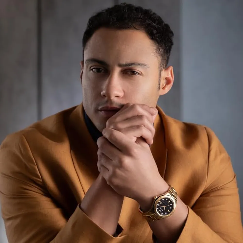 Bulova reloj clásico de hombre cuarzo 3 agujas fecha día con diamantes | Oro/Negro