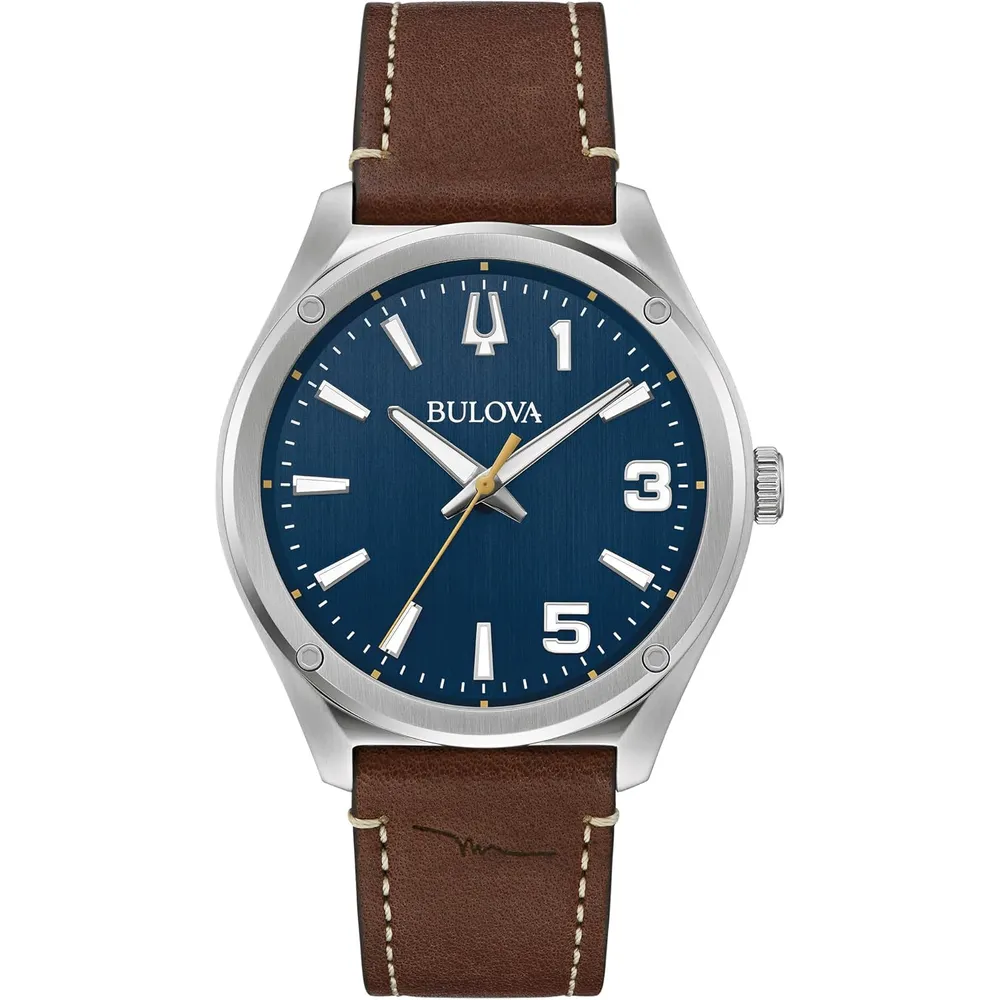 Bulova reloj Marc Anthony Sport mujer cuarzo correa acero cristal zafiro | Marrón