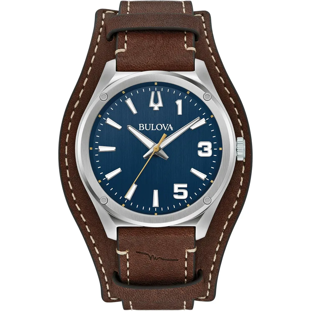 Bulova reloj Marc Anthony Sport mujer cuarzo correa acero cristal zafiro | Marrón