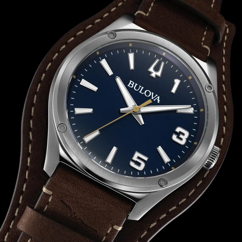 Bulova reloj Marc Anthony Sport mujer cuarzo correa acero cristal zafiro | Marrón