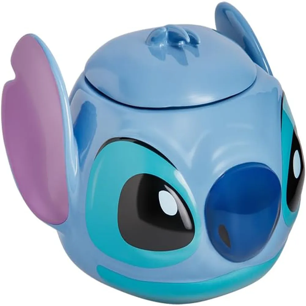 Paladone Disney Stitch, tarro de galletas cerámica azul 5.9" / 15 cm oficial