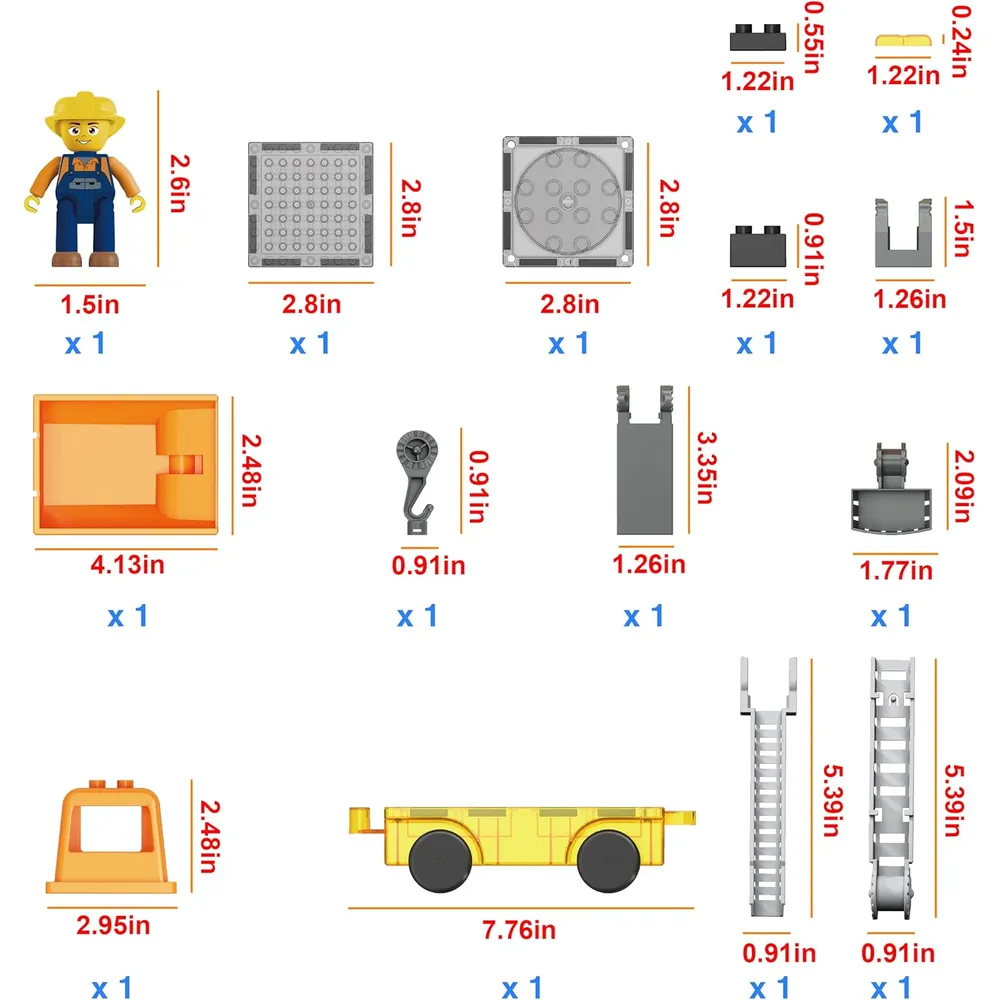 VEHÍCULOS CONSTRUCCIÓN MAGNÉTICOS 3 EN 1 PTU03 PICASSOTILES