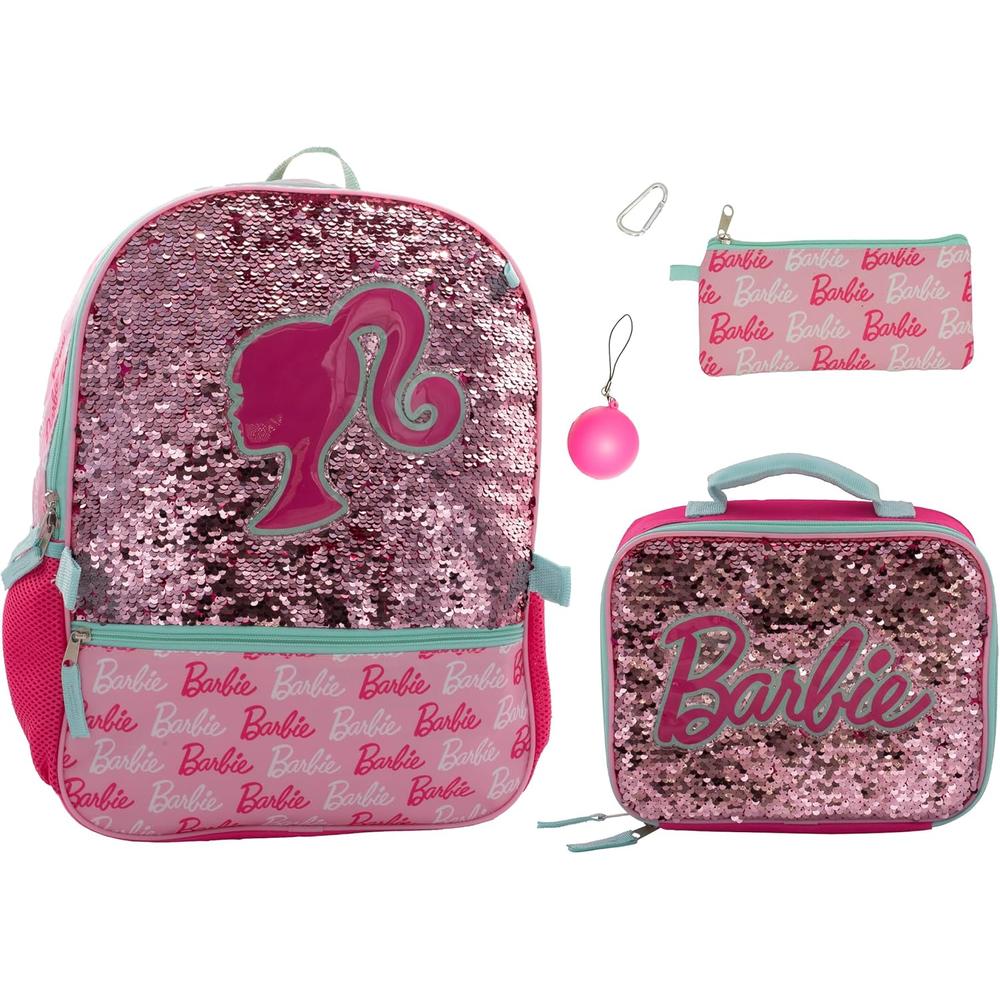 Barbie | Juego de Mochila de 5 piezas para niñas y niños de 16"