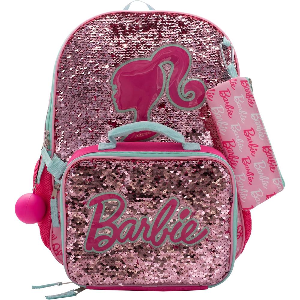 Barbie | Juego de Mochila de 5 piezas para niñas y niños de 16"