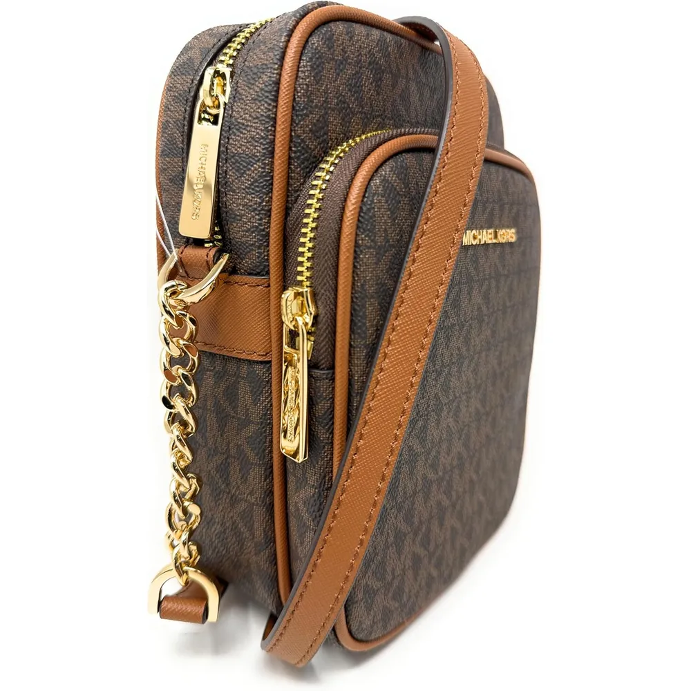 Michael Kors | Bolso Jet Set Travel Mediano con Logo (Marrón) Crossbody