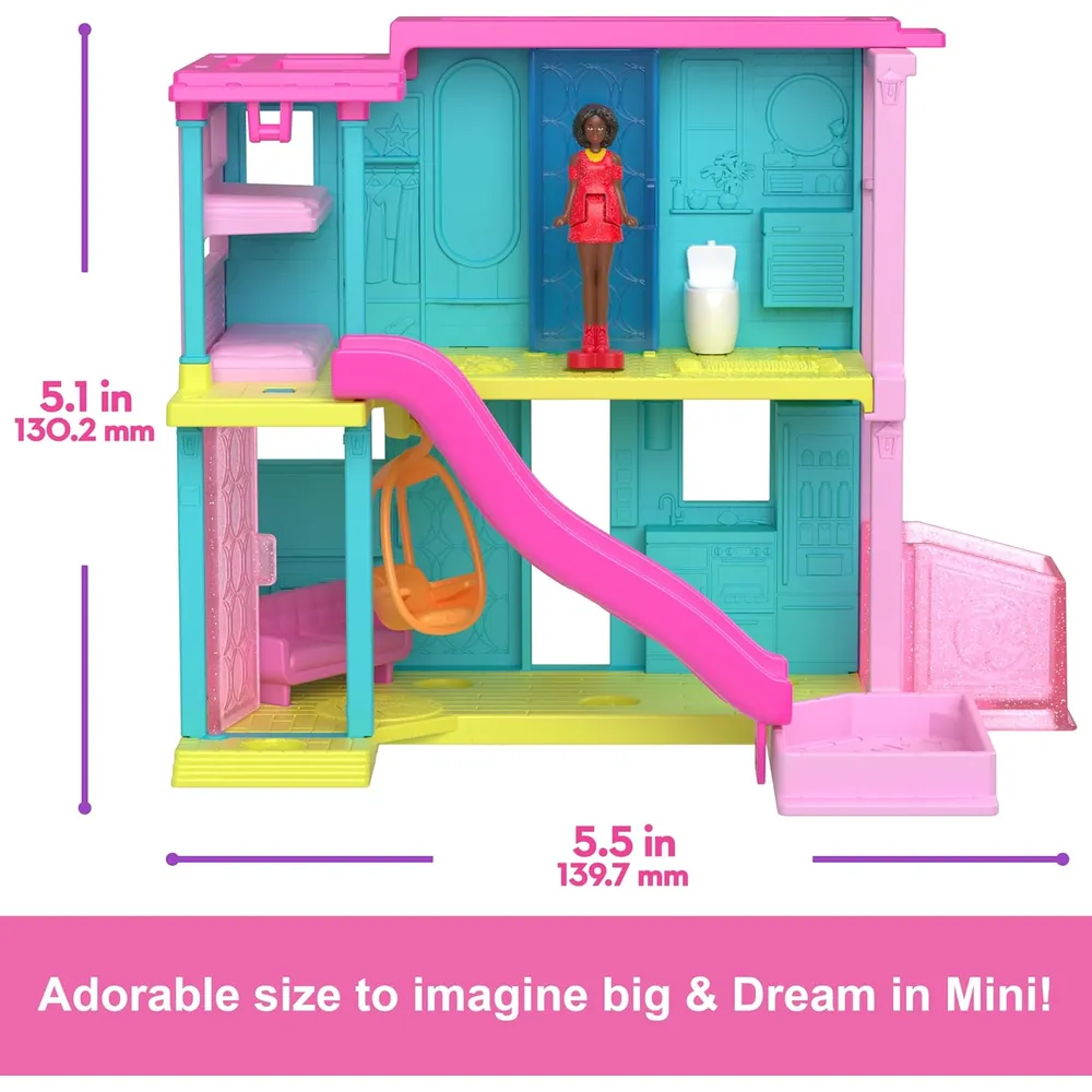 BARBIE MINI BARBIELAND CASA DE ENSUEÑO CON PISCINA Y ASCENSOR