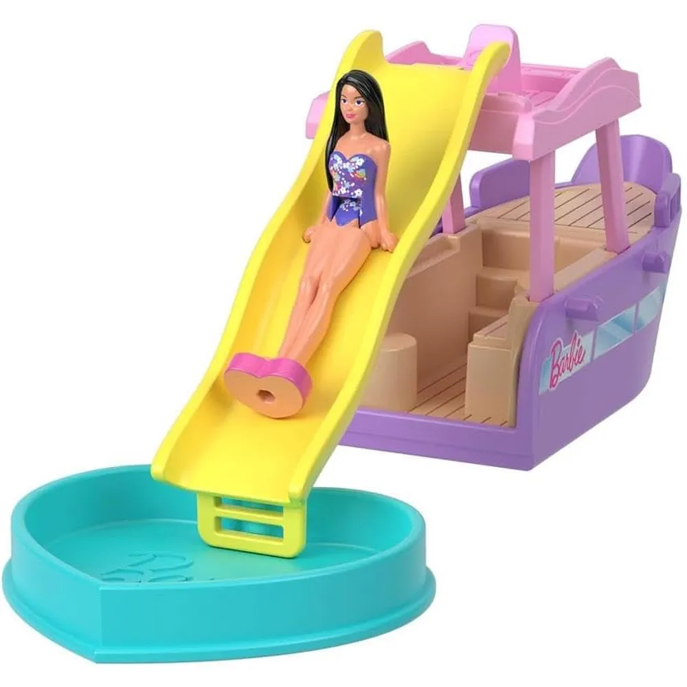 BARBIE MINI BARBIELAND BARCO DE ENSUEÑO CAMBIO DE COLOR