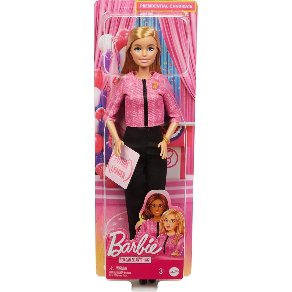 BARBIE MUÑECA FUTURA LÍDER RUBIA CON ACCESORIOS