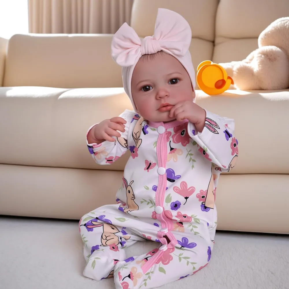 MUÑECA BEBÉ REBORN BABESIDE 20" / 51 CM CON ACCESORIOS