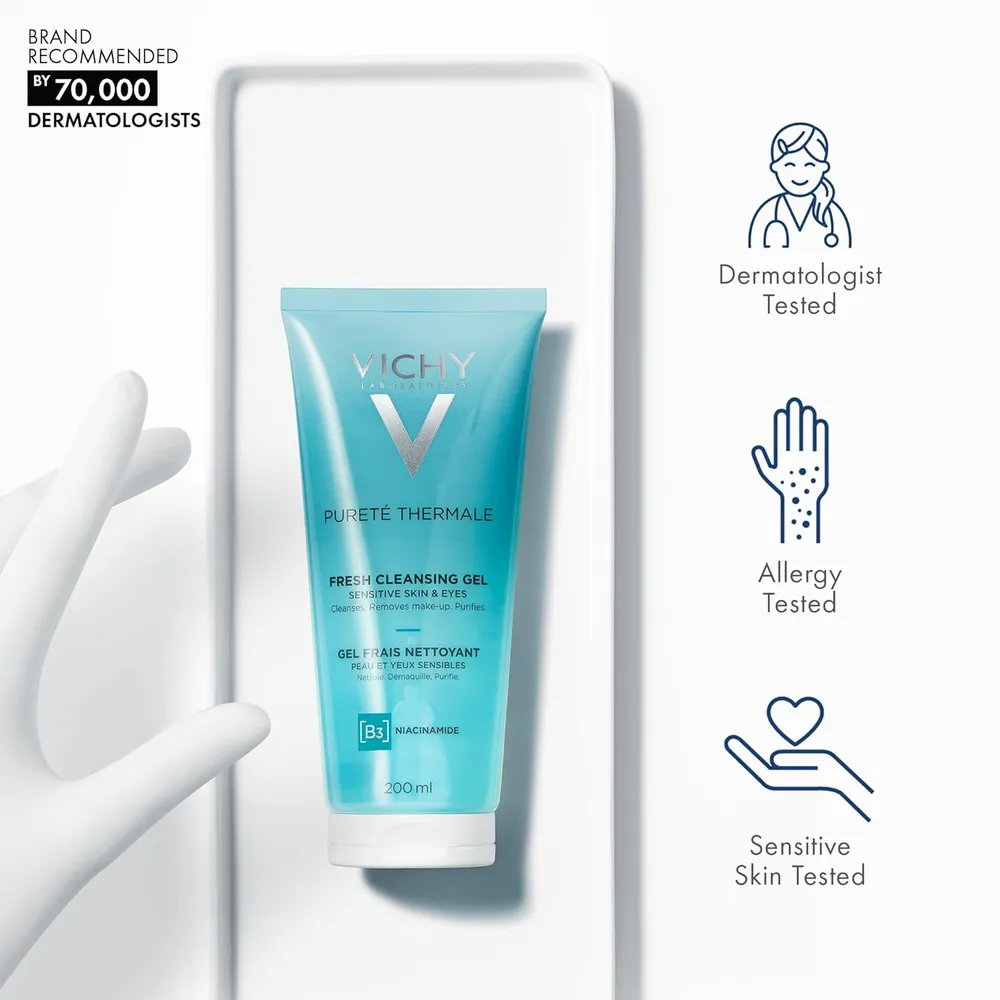 GEL LIMPIADOR FRESH PURETE THERMALE VICHY 6.8 OZ / 200 ML