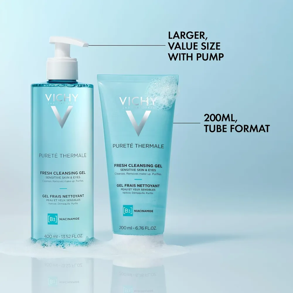 LIMPIADOR SUAVE DESMAQUILLANTE PURETE THERMALE VICHY 13.5 OZ / 400 ML